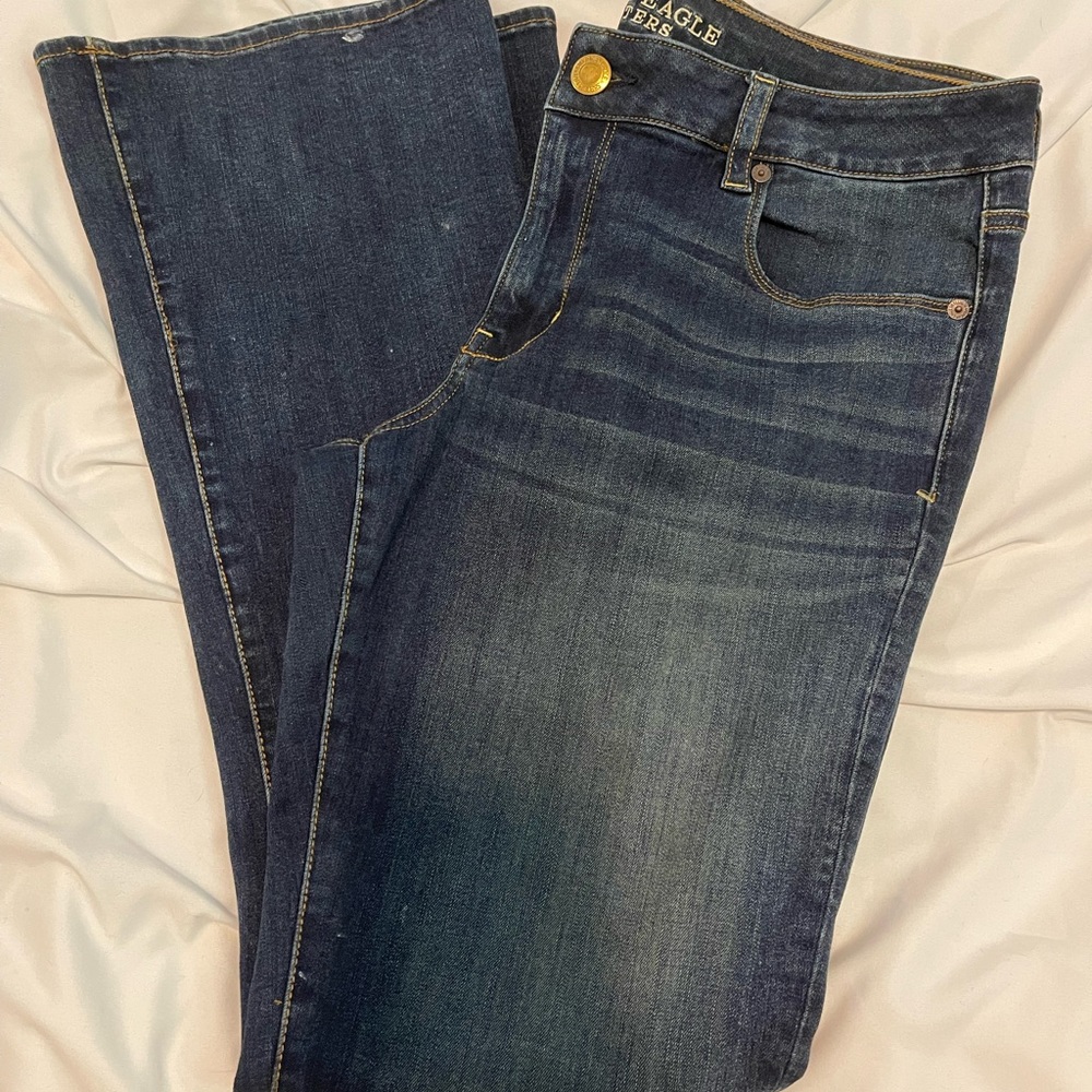 Sz14 (360) super stretch American eagle bootcut jeans.